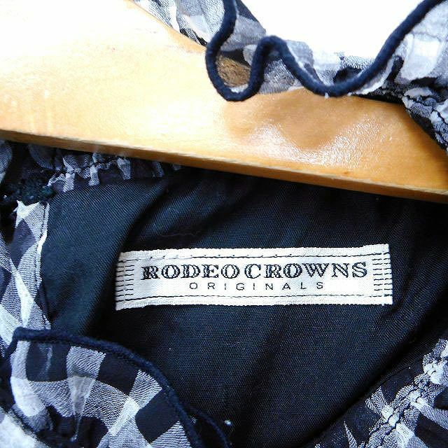 RODEO CROWNS(ロデオクラウンズ)のロデオクラウンズ Rodeo Crowns カットソー ブラウス チェック レディースのトップス(カットソー(半袖/袖なし))の商品写真