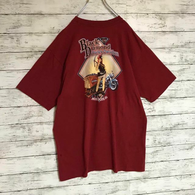 Harley Davidson(ハーレーダビッドソン)の【USA製】ハーレーダビッドソン　裏表プリントTシャツ　ゆるだぼ　Ｈ473 メンズのトップス(Tシャツ/カットソー(半袖/袖なし))の商品写真