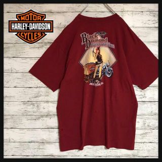 ハーレーダビッドソン(Harley Davidson)の【USA製】ハーレーダビッドソン　裏表プリントTシャツ　ゆるだぼ　Ｈ473(Tシャツ/カットソー(半袖/袖なし))