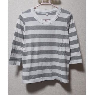 ベルメゾン(ベルメゾン)の千趣会 ベルメゾン ボーダーカットソー Tシャツ ②グレー(Tシャツ(長袖/七分))