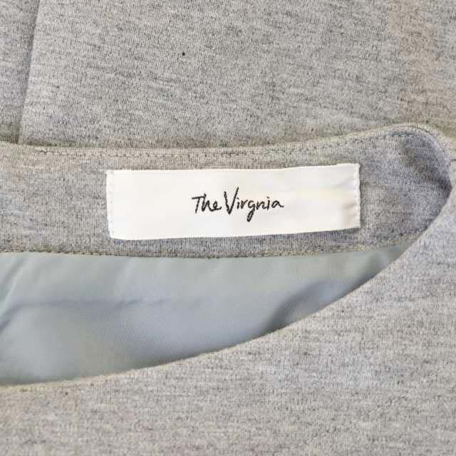 The Virgnia(ザヴァージニア)のザヴァージニア パフスリーブポンチワンピース ロング 長袖 38 グレー レディースのワンピース(ロングワンピース/マキシワンピース)の商品写真