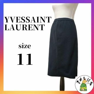 イヴサンローラン(Yves Saint Laurent)のYvesSaintLaurent イヴサンローラン【11】コットンタイトスカート(ひざ丈スカート)