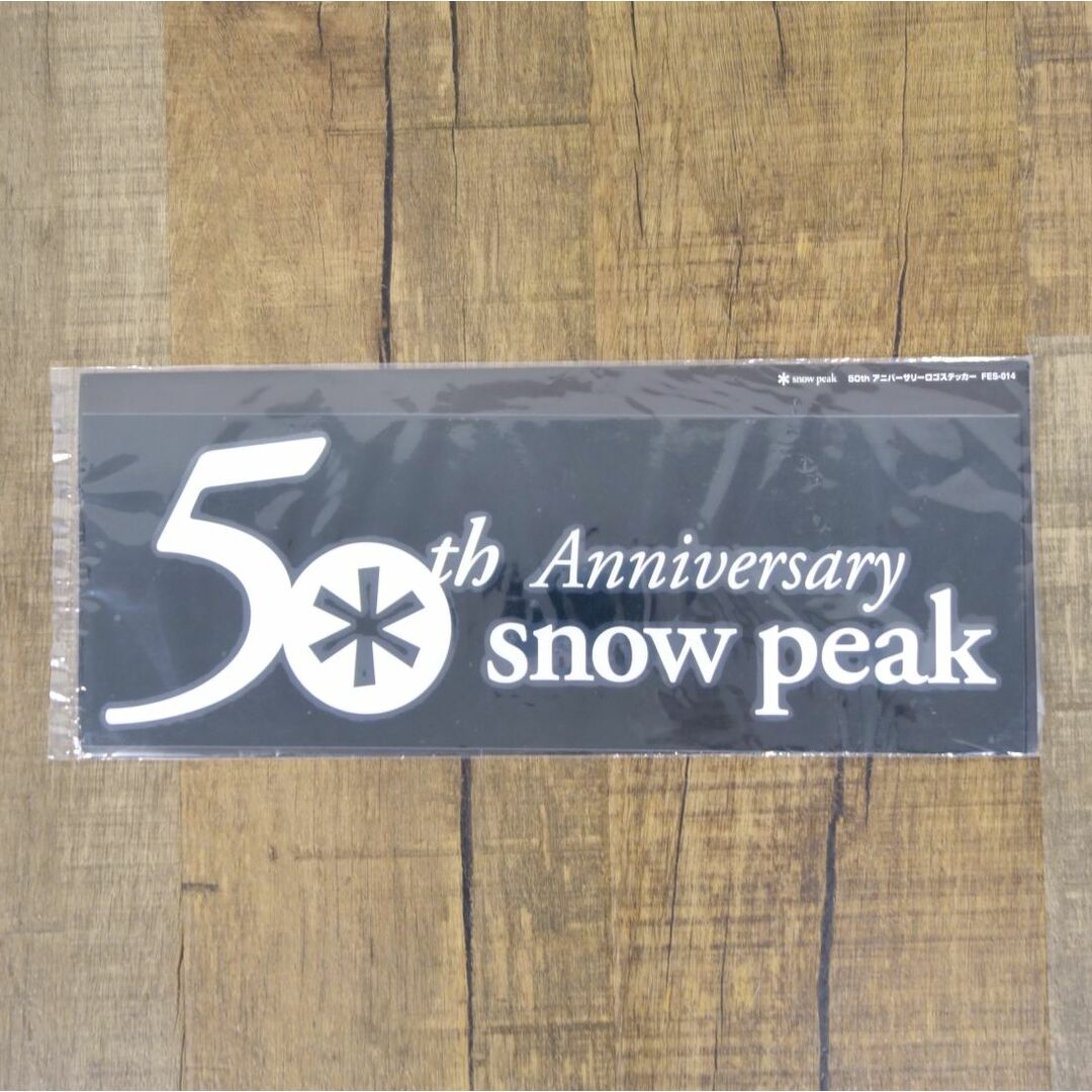 Snow Peak(スノーピーク)の未使用 廃盤 スノーピーク snowpeak 50thアニバーサリー 限定ステッカー コットン ハンカチ シール キャンプ アウトドア スポーツ/アウトドアのアウトドア(その他)の商品写真