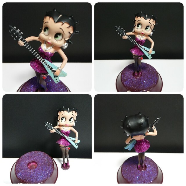 Betty Boop(ベティブープ)のベティちゃん♡パープルドレス♡ミニフィギュア☆bettyboop エンタメ/ホビーのフィギュア(アメコミ)の商品写真