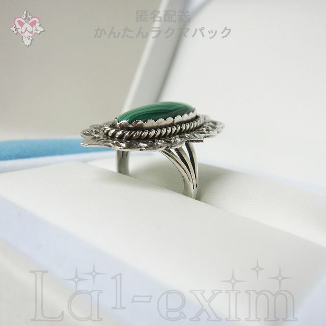 INDIAN JEWELRY - シルバー インディアンジュエリー 孔雀石 マラカイト