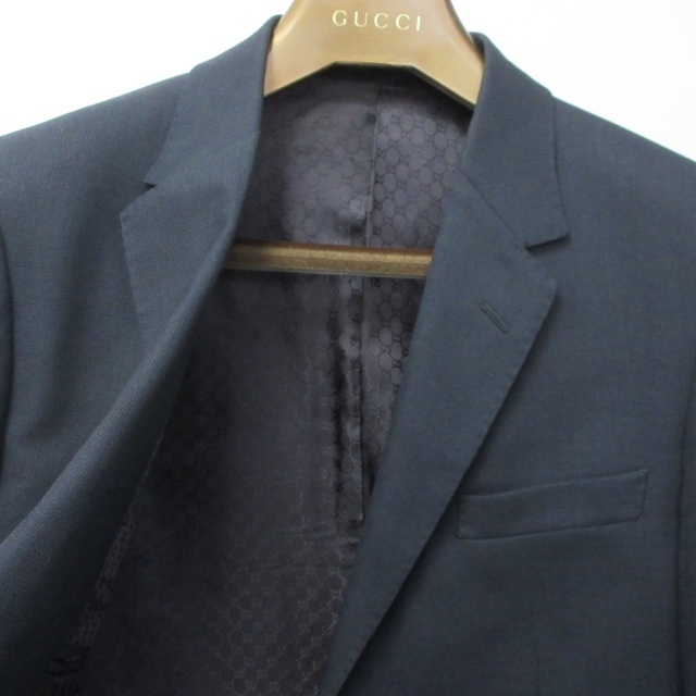 ディオールオム Dior HOMME テーラードジャケット 2B 紺 46 約M