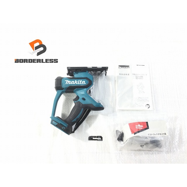 ☆美品☆ makita マキタ 18V 充電式 ボードカッタ SD180D 本体 ダストコレクタ 説明書付き 73110