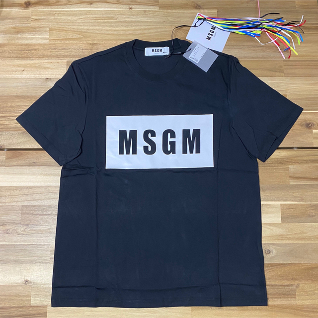 MSGM 新品タグ付Tシャツ ブラック 半袖Sサイズ-