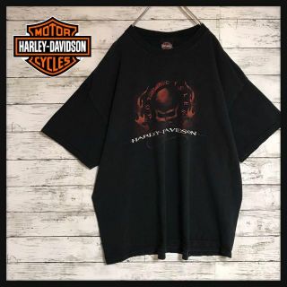 ハーレーダビッドソン(Harley Davidson)の【オーバーサイズ】ハーレーダビッドソン　裏表ビッグプリントTシャツ　黒Ｈ460(Tシャツ/カットソー(半袖/袖なし))