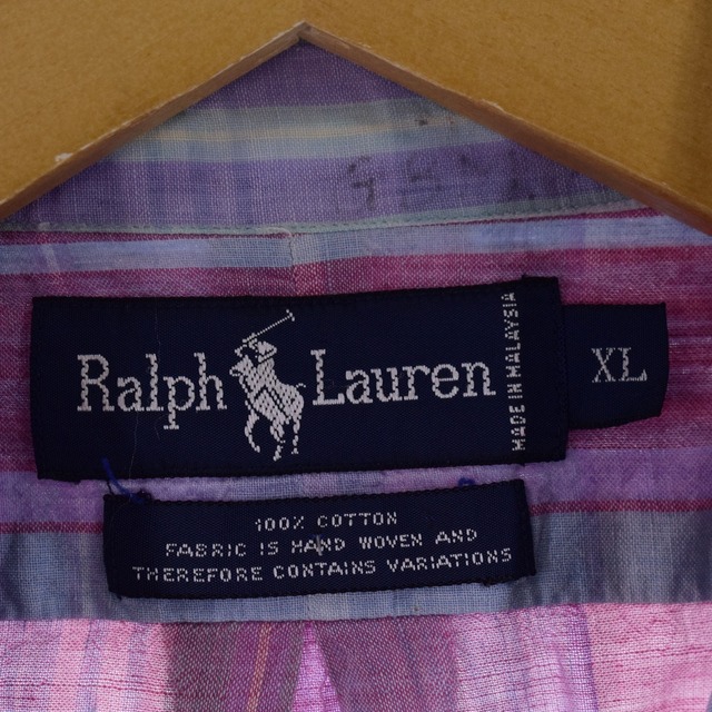 Ralph Lauren(ラルフローレン)の古着 ラルフローレン Ralph Lauren 半袖 ボタンダウン チェックシャツ メンズXL /eaa342788 メンズのトップス(シャツ)の商品写真