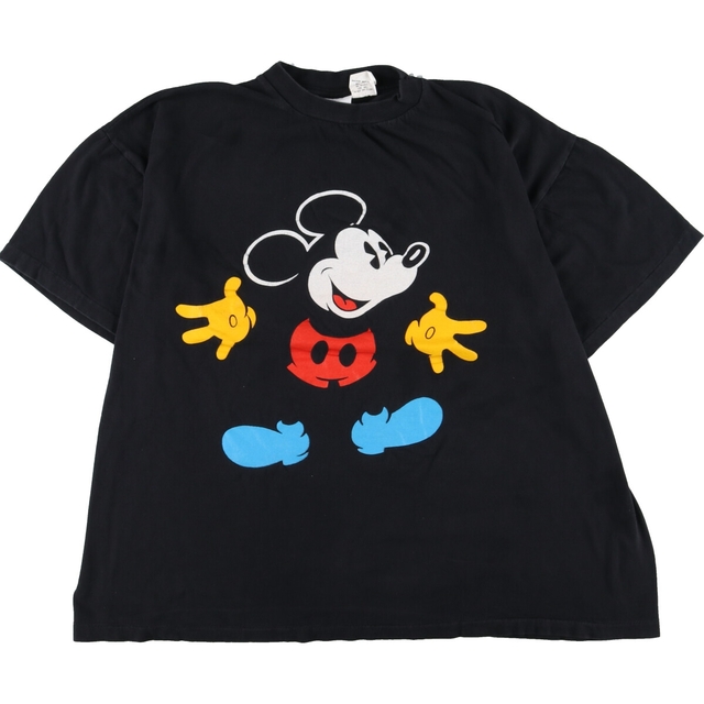 90年代 MICKEY&CO. MICKEY MOUSE ミッキーマウス キャラクタープリントTシャツ メンズXL ヴィンテージ /eaa342724