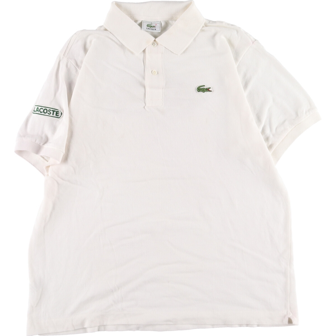 ラコステ LACOSTE バックプリント 半袖 ポロシャツ 6 メンズL /eaa342607