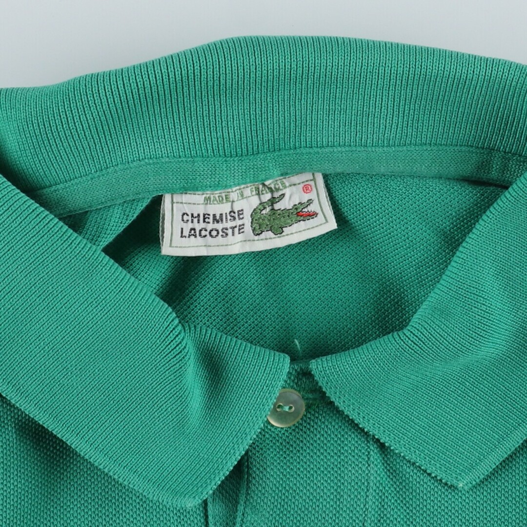 古着 80年代 ラコステ LACOSTE CHEMISE フレンチラコステ 半袖 ポロシャツ フランス製 5 メンズM ヴィンテージ  /eaa342602