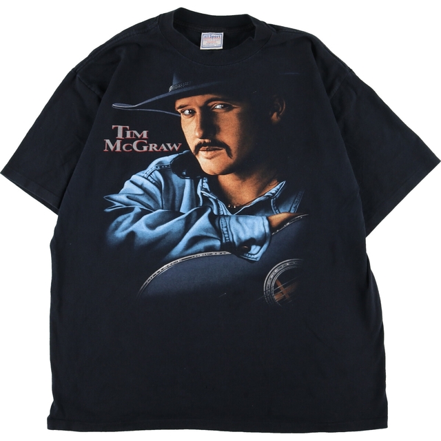 90年代 AllSport TIM MCGRAW ティムマグロウ 両面プリント バンドTシャツ バンT USA製 メンズXL ヴィンテージ /eaa341901