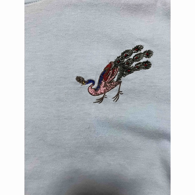 東洋エンタープライズ(トウヨウエンタープライズ)のHouston 刺繍Tシャツ 鳥 クジャク Oriental bird メンズのトップス(Tシャツ/カットソー(半袖/袖なし))の商品写真