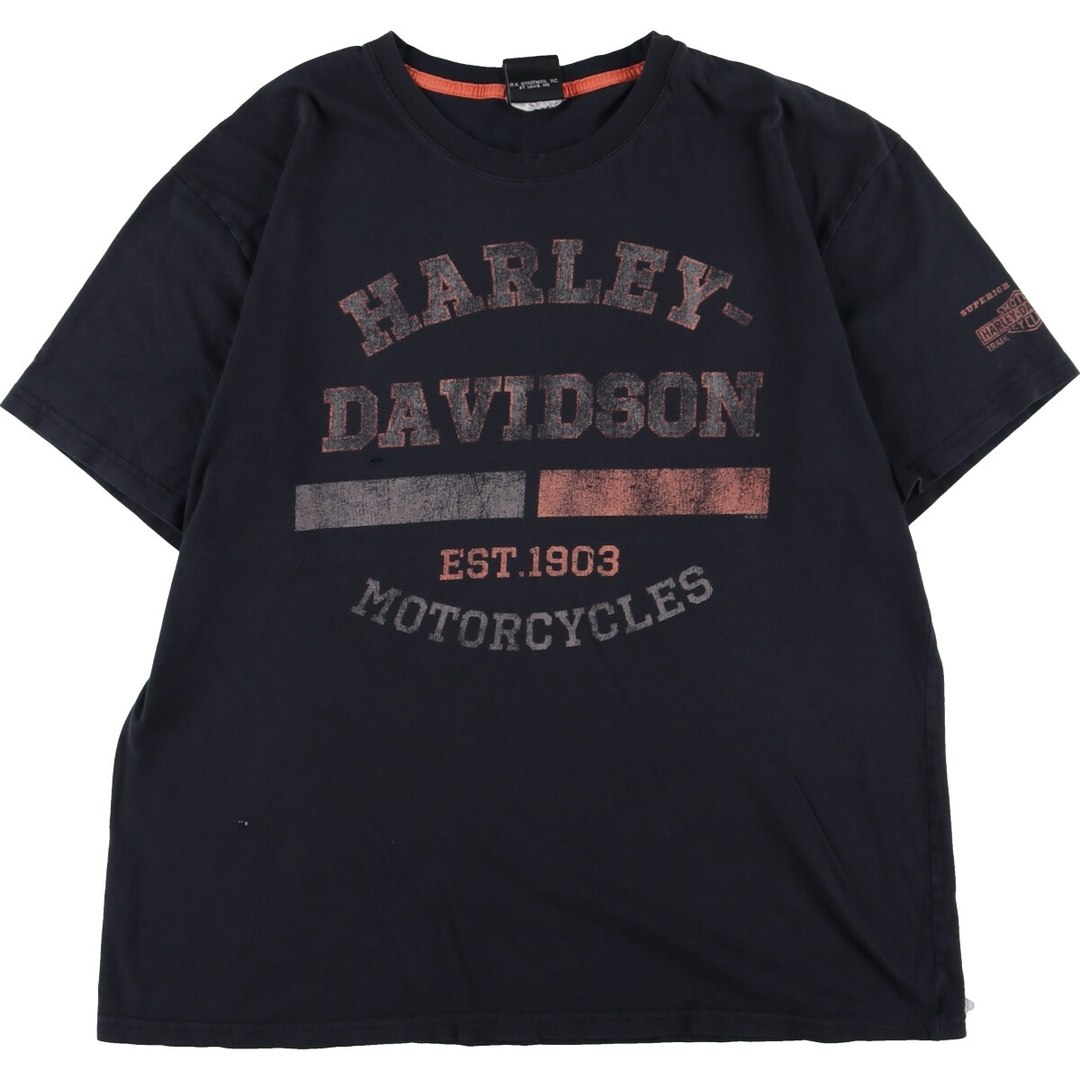 ハーレーダビッドソン Harley-Davidson 両面プリント モーターサイクル バイクTシャツ メンズL /eaa342537