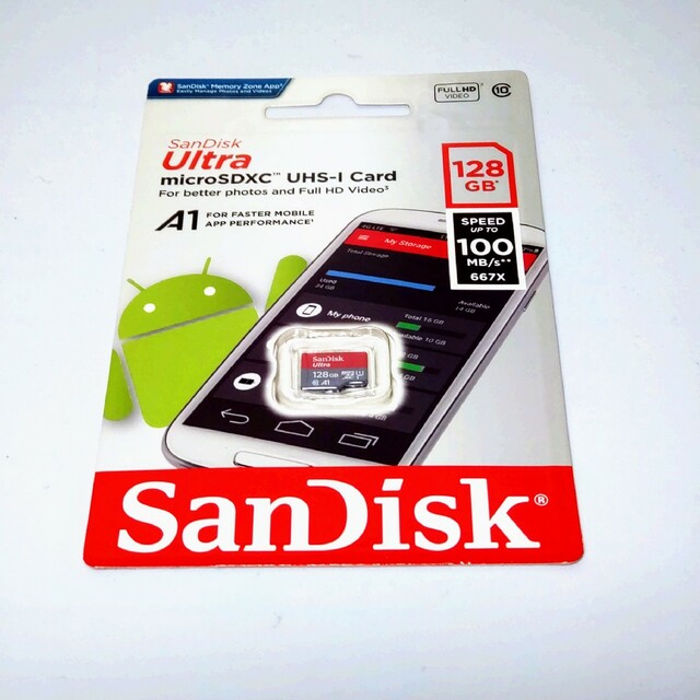 SanDisk microSDXC UHS-I 128GB スマホ/家電/カメラのスマートフォン/携帯電話(その他)の商品写真