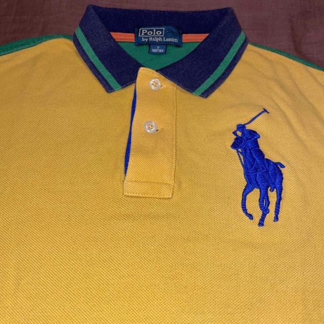 POLO RALPH LAUREN(ポロラルフローレン)のラルフローレン RALPH LAUREN マルチカラー ビックポニー ポロシャツ キッズ/ベビー/マタニティのキッズ服男の子用(90cm~)(Tシャツ/カットソー)の商品写真