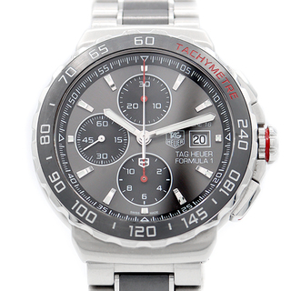 TAG Heuer タグホイヤー フォーミュラ1 CAU2011 BA0873 クロノグラフ デイト タキメーター 200m防水 グレー セラミック  SS ステンレス メンズ 自動巻き フォーミュラー1【6ヶ月保証】【腕時計】【中古】