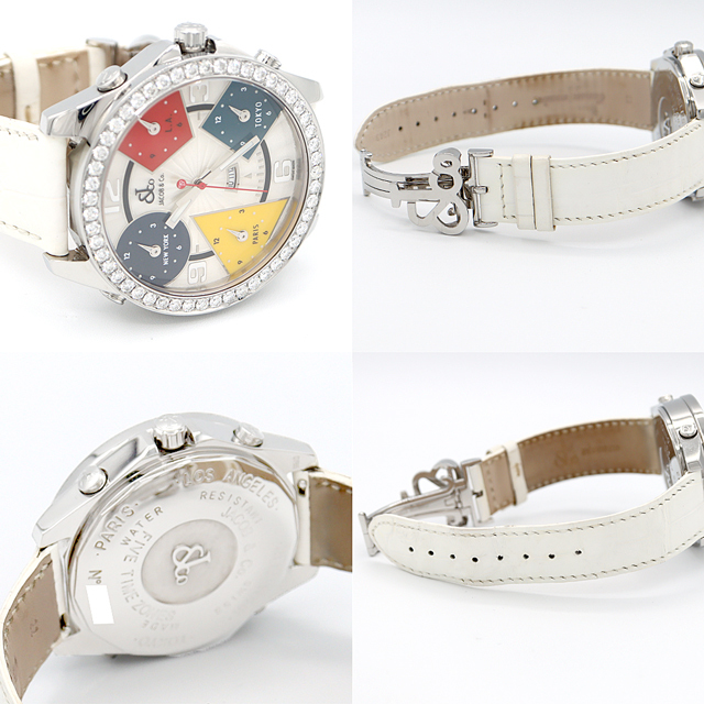 電池交換済 JACOB&Co. ジェイコブ ファイブタイムゾーン 47mm 電池交換済 JACOB&Co. ジェイコブ ファイブタイムゾーン 47mm
