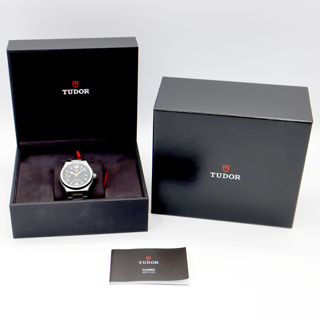 Tudor(チュードル)の内部点検済 TUDOR チュードル チューダー ノースフラッグ 91210N デイト 黒 ブラック SS ステンレス メンズ 自動巻き 【6ヶ月保証】【腕時計】【中古】 メンズの時計(腕時計(アナログ))の商品写真