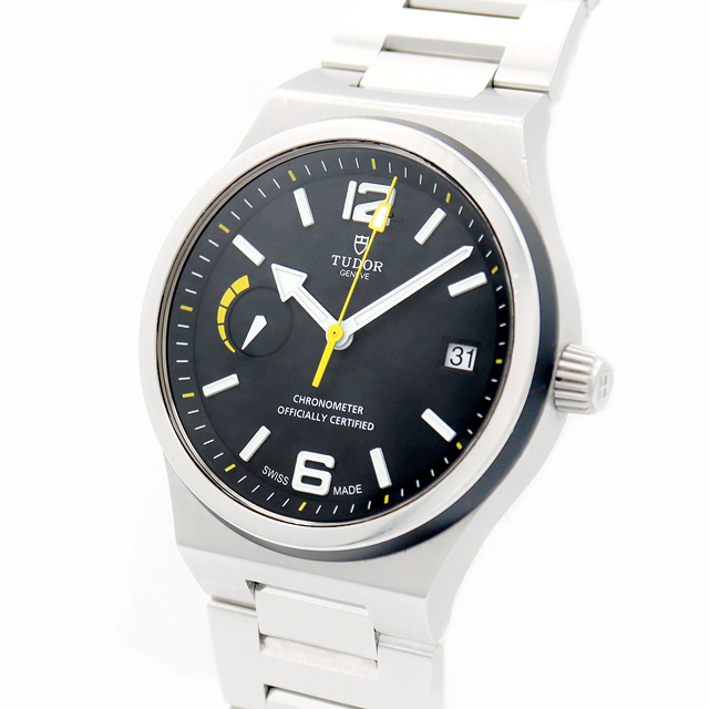 Tudor(チュードル)の内部点検済 TUDOR チュードル チューダー ノースフラッグ 91210N デイト 黒 ブラック SS ステンレス メンズ 自動巻き 【6ヶ月保証】【腕時計】【中古】 メンズの時計(腕時計(アナログ))の商品写真