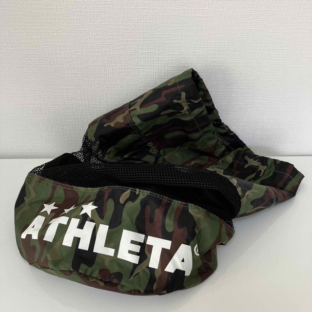 ATHLETA(アスレタ)のATHLETA メッシュ　マルチ　バッグ　迷彩　グリーン　ボール入れ スポーツ/アウトドアのサッカー/フットサル(その他)の商品写真