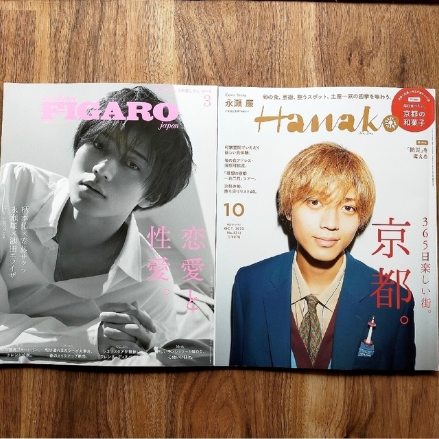 King & Prince(キングアンドプリンス)のHanako ハナコ FIGARO フィガロ 雑誌 キンプリ 永瀬廉 エンタメ/ホビーの雑誌(音楽/芸能)の商品写真