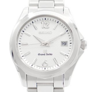 グランドセイコー(Grand Seiko)の電池交換済 SEIKO セイコー グランドセイコー GS SBGX033 9F62-0A60 デイト シルバー ギョーシェ SS ステンレス メンズ クォーツ 【6ヶ月保証】【腕時計】【中古】(腕時計(アナログ))