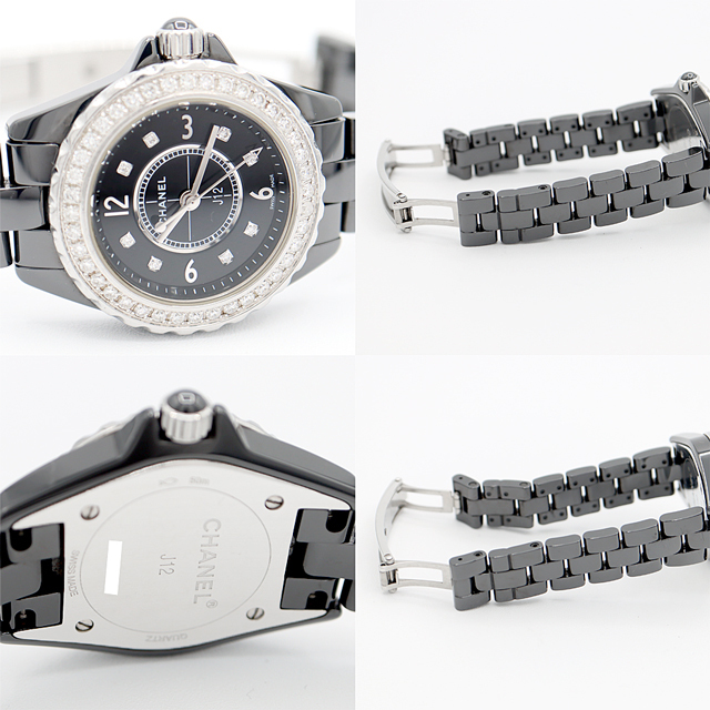 CHANEL - 電池交換済 CHANEL シャネル J12 29mm H2569 ダイヤ CHANEL - 電池交換済 CHANEL シャネル J12 29mm H2569 ダイヤ