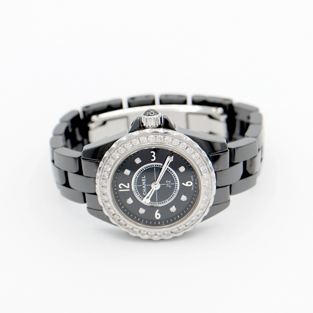 CHANEL - 電池交換済 CHANEL シャネル J12 29mm H2569 ダイヤ CHANEL - 電池交換済 CHANEL シャネル J12 29mm H2569 ダイヤ