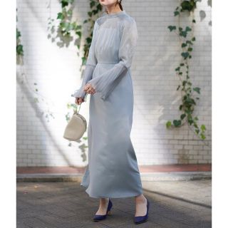 ナチュラルクチュール(natural couture)のnatural couture オケーションワンピース 結婚式 ドレス ブルー(ウェディングドレス)