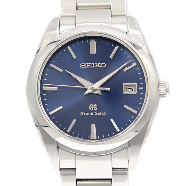 Grand Seiko(グランドセイコー)の電池交換済 SEIKO セイコー グランドセイコー GS 9F62-0AB0 SBGX065 デイト 青 ブルー SS ステンレス メンズ クォーツ【6ヶ月保証】【腕時計】【中古】 メンズの時計(腕時計(アナログ))の商品写真