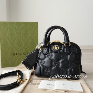 グッチ(Gucci)の新品同様【グッチ】GGマトラッセ　レザー　2way　トップハンドル　バッグ(ハンドバッグ)