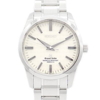 グランドセイコー(Grand Seiko)の電池交換済 SEIKO セイコー グランドセイコー GS 9F61-0AA0 SBGX039 マスターショップ限定 強化耐磁 白 ホワイト アイボリー SS ステンレス メンズ クォーツ【6ヶ月保証】【腕時計】【中古】(腕時計(アナログ))