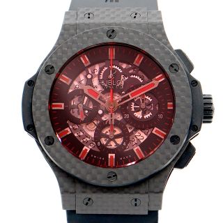 内部点検済 HUBLOT ウブロ ビッグバン アエロバン ブラック&ホワイト 44mm クロノグラフ 311.CM.1110.GR.1100.DZA13 日本限定30本 純正ダイヤモンド ダイヤベゼル 黒 ブラック SS ステンレス セラミック 純正ベルト 純正尾錠 メンズ 自動巻き【6ヶ月保証】【腕時計】