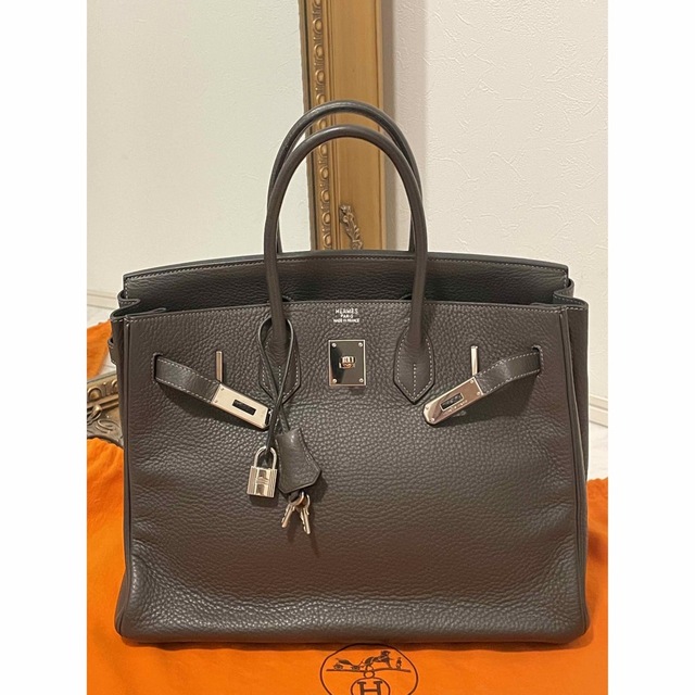 Hermes(エルメス)の新品同様★HERMES2008年購入□Jバーキン35★グラファイト✖️SV金具 レディースのバッグ(ハンドバッグ)の商品写真