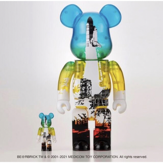 SPACE SHUTTLE BE@RBRICK LAUNCH 100%&400%の通販 by なな's shop｜ラクマ