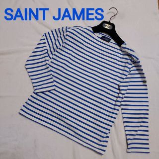 セントジェームス(SAINT JAMES)の美品☆セントジェームス SAINT JAMES ボーダー七分袖カットソー L相当(カットソー(長袖/七分))