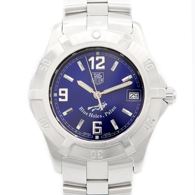 電池交換済 TAG Heuer タグホイヤー 2000 エクスクルーシブ WN1116 BA0332 パラオ限定 1200本 デイト 青 ブルー SS ステンレス メンズ クォーツ【6ヶ月保証】【腕時計】【中古】 | フリマアプリ ラクマ