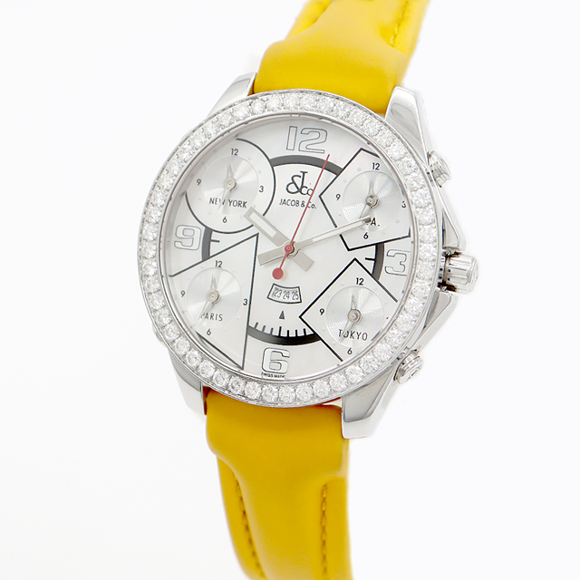 電池交換済 JACOB&Co. ジェイコブ ファイブタイムゾーン 47mm JC 電池交換済 JACOB&Co. ジェイコブ ファイブタイムゾーン 47mm JC