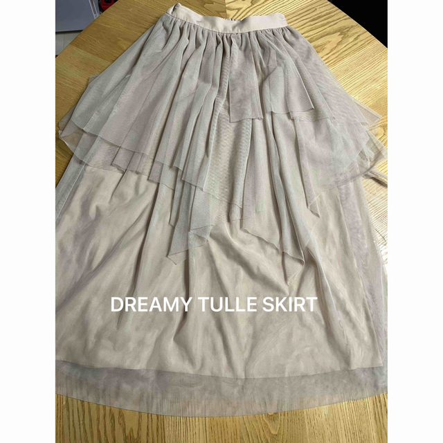 Ameri VINTAGE(アメリヴィンテージ)のAMERI(アメリ) DREAMY TULLE SKIRT インナースカート付き レディースのスカート(ロングスカート)の商品写真