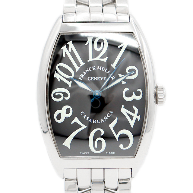 FRANCK MULLER(フランクミュラー)のFRANCK MULLER フランクミュラー カサブランカ 6850 黒 ブラック SS ステンレス メンズ 自動巻き【6ヶ月保証】【中古】【腕時計】 メンズの時計(腕時計(アナログ))の商品写真