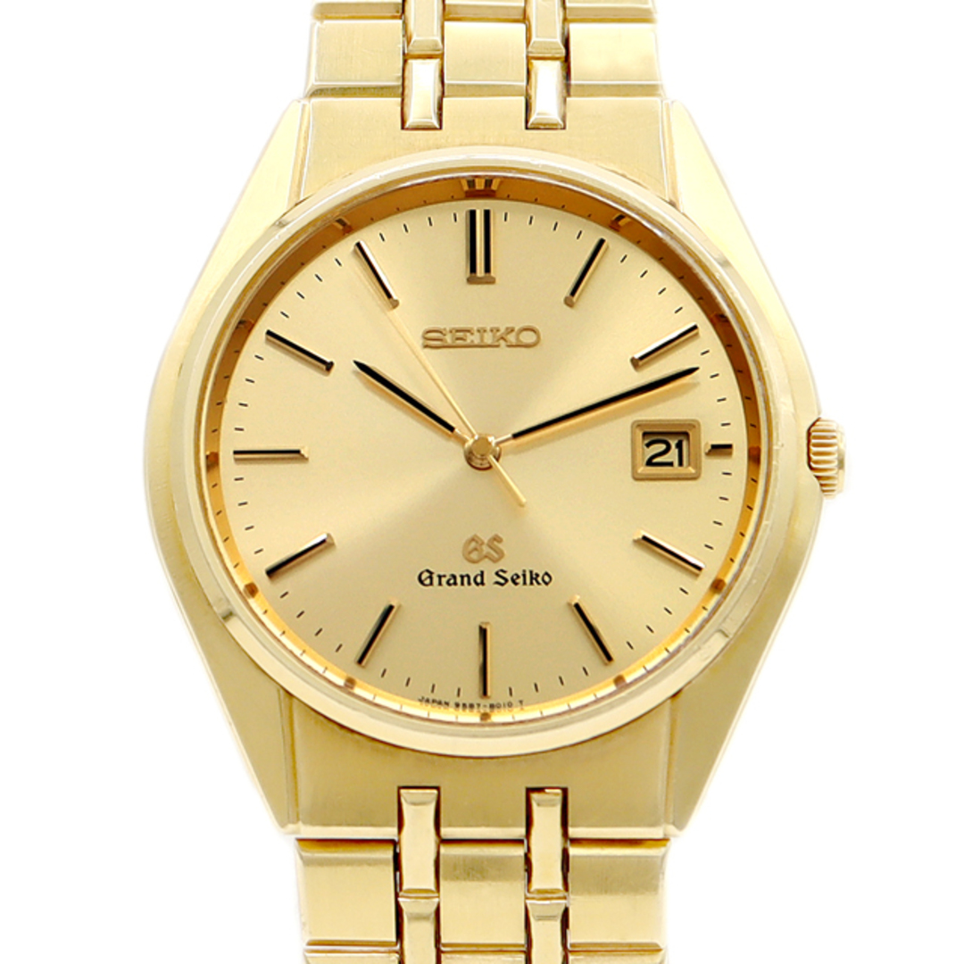 電池交換済 SEIKO セイコー グランドセイコー GS 9587-8010 SBGS006 デイト 金無垢 ゴールド K18YG イエローゴールド メンズ クォーツ 【6ヶ月保証】【腕時計】【中古】 | フリマアプリ ラクマ 電池交換済 SEIKO セイコー グランドセイコー GS 9587-8010 SBGS006 デイト 金無垢 ゴールド K18YG イエローゴールド メンズ クォーツ 【6ヶ月保証】【腕時計】【中古】 | フリマアプリ ラクマ