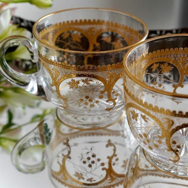 Baccarat - 極希少☆美品オールドサンルイSt Louis金彩メキシコ