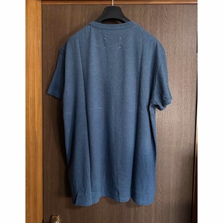 54新品 メゾン マルジェラ リバースロゴ Tシャツ 半袖 メンズ ブルーグレー