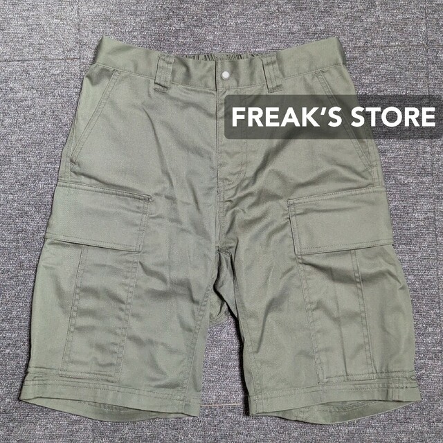 FREAK'S STORE(フリークスストア)のFREAK’S STOREハーフパンツカーゴパンツメンズカーキグリーンS メンズのパンツ(ショートパンツ)の商品写真