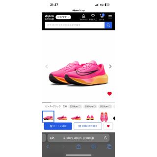 ナイキ(NIKE)のズームフライ5(シューズ)