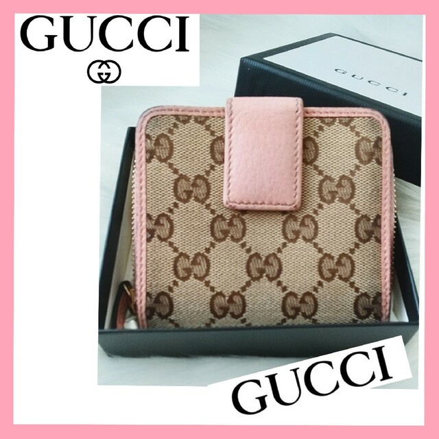 GUCCI グッチ GGキャンバス ジップロック二つ折り財布 | www