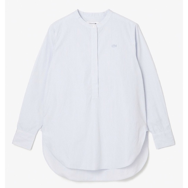 LACOSTE(ラコステ)のLACOSTE マオカラープルオーバーチュニックシャツ レディースのトップス(シャツ/ブラウス(長袖/七分))の商品写真